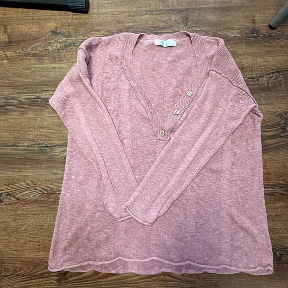 Free People FB Beach Dusty Rose Pink Venice Sweater Set - XL - Picture 6 of 8